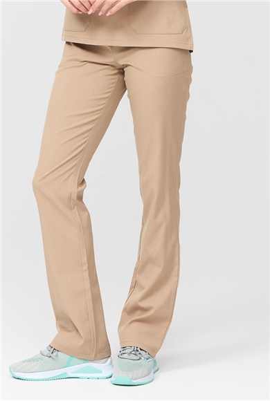 Happiness Spaniard - Likralı Doktor Hemşire Tek Alt Forma (KADIN), Bej