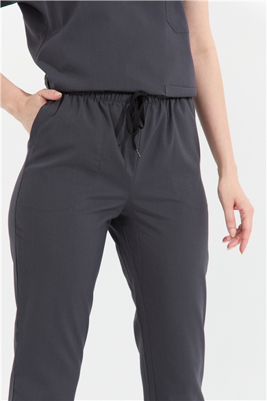 Happiness Spaniard - Likralı Doktor Hemşire Tek Alt Forma (KADIN), Antrasit