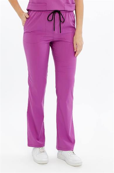 Spaniard - Ebe Forması Likralı Scrubs (Kadın) (Yeni Yönetmeliğe Uygun - Byzantium) (Pantolon)