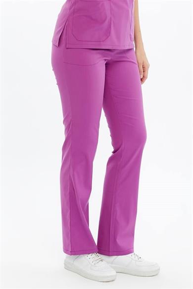 Spaniard - Ebe Forması Likralı Scrubs (Kadın) (Yeni Yönetmeliğe Uygun - Byzantium) (Pantolon)