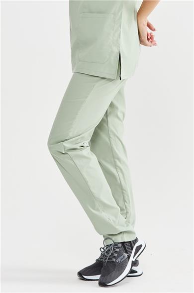 UltraLycra Basic - Likralı Doktor Hemşire Scrubs Tek Alt Cerrahi Forma (UNISEX), Su Yeşili