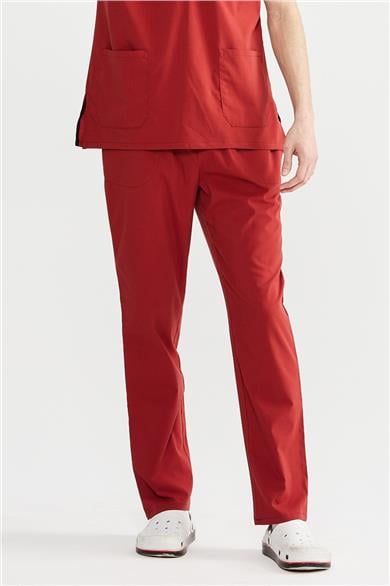 UltraLycra Basic - Likralı Doktor Hemşire Scrubs Tek Alt Cerrahi Forma (UNISEX), Kiremit