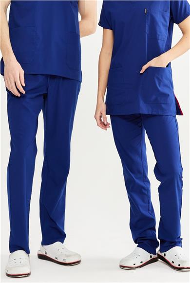 UltraLycra Basic - Likralı Doktor Hemşire Tek Alt Forma (UNISEX), Saks