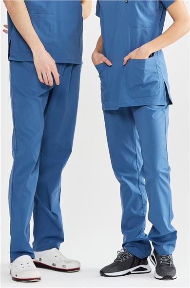 UltraLycra Basic - Likralı Doktor Hemşire Tek Alt Forma (UNISEX), İndigo