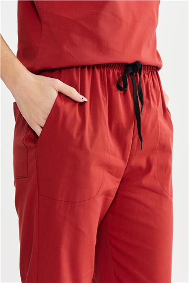 UltraLycra Basic - Likralı Doktor Hemşire Tek Alt Forma (UNISEX), Kiremit