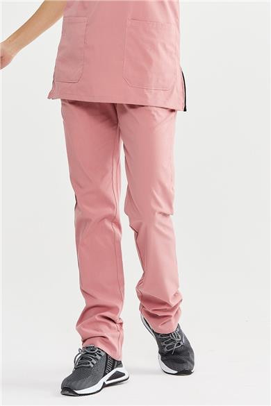 UltraLycra Basic - Likralı Doktor Hemşire Tek Alt Forma (UNISEX), Bronz Pembe