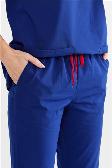 UltraLycra Basic - Likralı Doktor Hemşire Tek Alt Forma (UNISEX), Saks