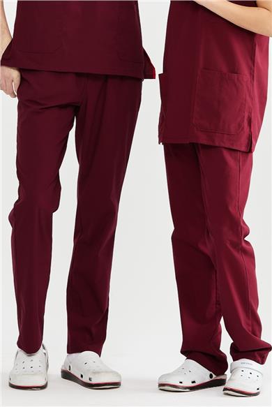 UltraLycra Basic - Likralı Doktor Hemşire Tek Alt Forma (UNISEX), Bordo