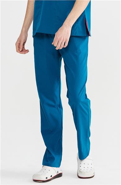 UltraLycra Basic - Likralı Doktor Hemşire Tek Alt Forma (UNISEX), Petrol Mavi