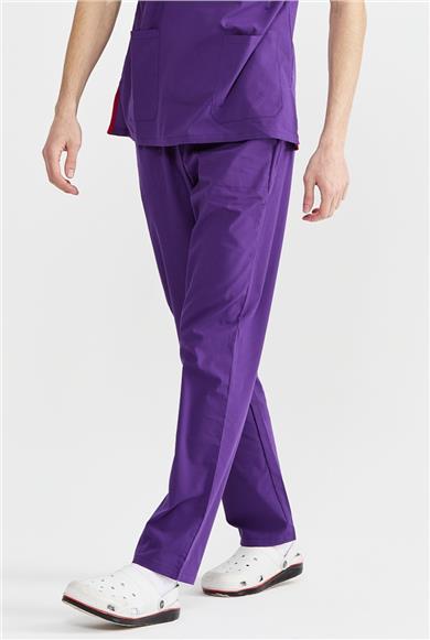 UltraLycra Basic - Likralı Doktor Hemşire Tek Alt Forma (UNISEX), Mor
