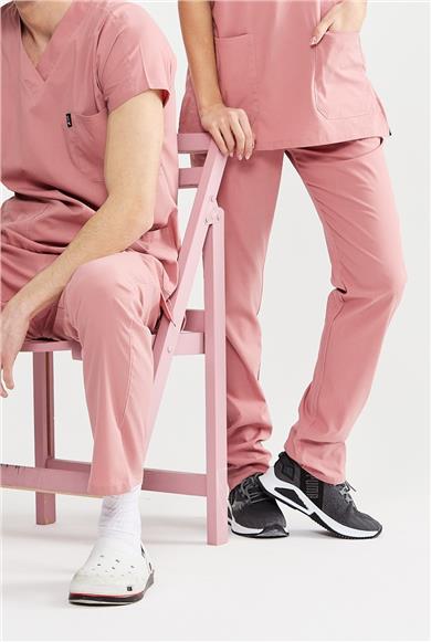 UltraLycra Basic - Likralı Doktor Hemşire Tek Alt Forma (UNISEX), Bronz Pembe