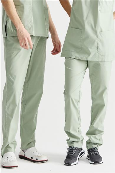 UltraLycra Basic - Likralı Doktor Hemşire Scrubs Tek Alt Cerrahi Forma (UNISEX), Su Yeşili