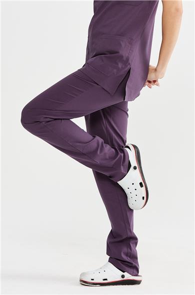 UltraLycra Basic - Likralı Doktor Hemşire Tek Alt Forma (UNISEX), Gül Kurusu