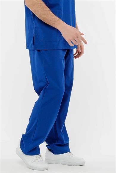 UltraLycra Comfy - Büyük Beden Likralı Doktor Hemşire Tek Alt Cerrahi Forma (UNISEX), Saks