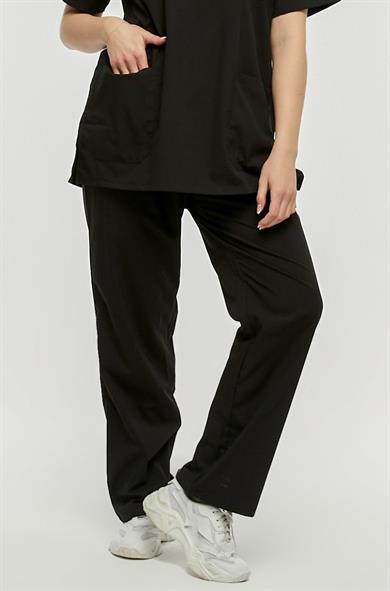 UltraLycra Comfy - Büyük Beden Likralı Doktor Hemşire Tek Alt Cerrahi Forma (UNISEX), Siyah