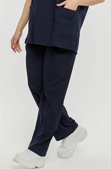 UltraLycra Comfy - Büyük Beden Likralı Doktor Hemşire Tek Alt Cerrahi Forma (UNISEX), Lacivert