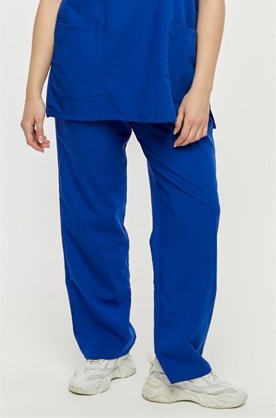 UltraLycra Comfy - Büyük Beden Likralı Doktor Hemşire Tek Alt Cerrahi Forma (UNISEX), Saks