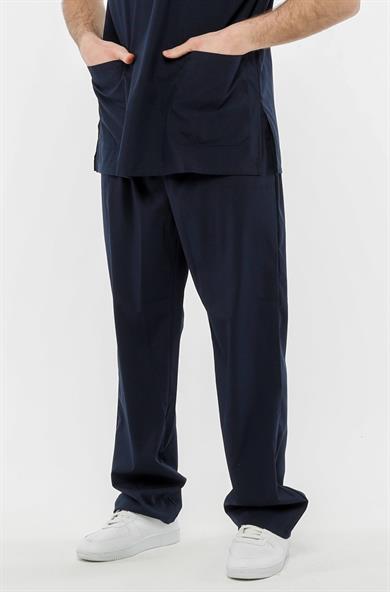 UltraLycra Comfy - Büyük Beden Likralı Doktor Hemşire Tek Alt Cerrahi Forma (UNISEX), Lacivert