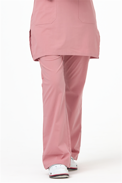 UltraLycra Modest - Likralı Doktor Hemşire Tesettür Tek Alt Forma, Bronz Pembe