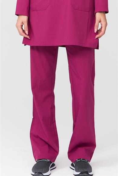 UltraLycra Modest - Likralı Doktor Hemşire Tesettür Tek Alt Forma, Vişne