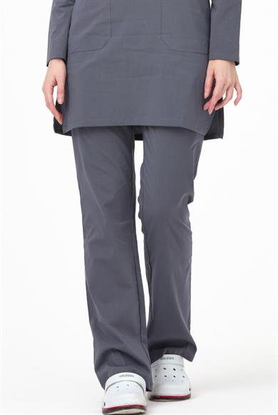 UltraLycra Modest - Likralı Doktor Hemşire Tesettür Tek Alt Forma, Asfalt