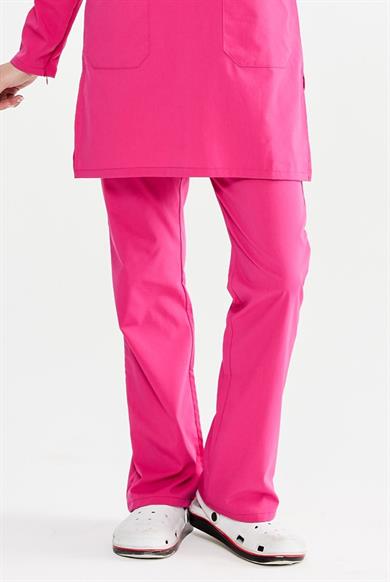 UltraLycra Modest - Likralı Doktor Hemşire Tesettür Tek Alt Forma, Fuşya