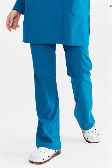 UltraLycra Modest - Likralı Doktor Hemşire Tesettür Tek Alt Forma, Petrol Mavi