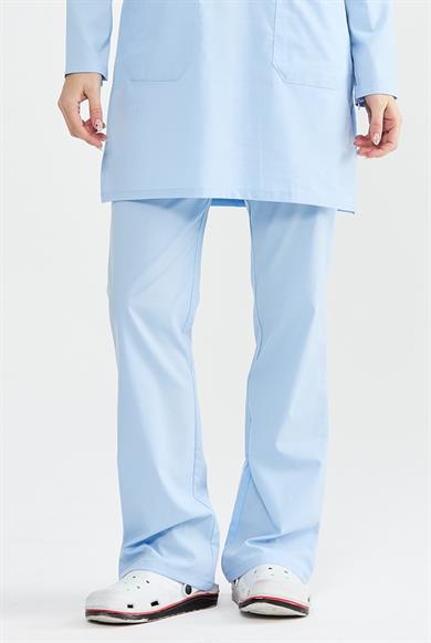 UltraLycra Modest - Likralı Doktor Hemşire Tesettür Tek Alt Forma, Buz Mavi