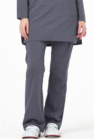 UltraLycra Modest - Likralı Doktor Hemşire Tesettür Tek Alt Forma, Asfalt