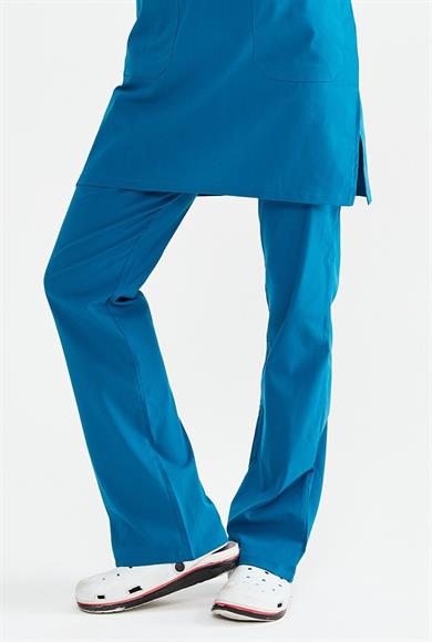 UltraLycra Modest - Likralı Doktor Hemşire Tesettür Tek Alt Forma, Petrol Mavi