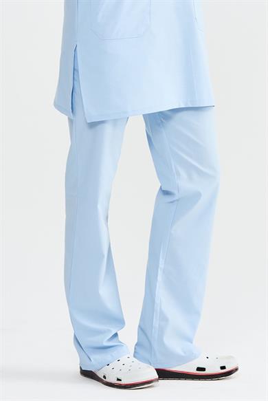 UltraLycra Modest - Likralı Doktor Hemşire Tesettür Tek Alt Forma, Buz Mavi