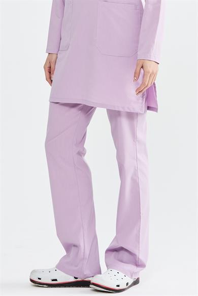 UltraLycra Modest - Likralı Doktor Hemşire Tesettür Tek Alt Forma, Lila