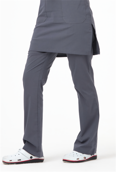 UltraLycra Modest - Likralı Doktor Hemşire Tesettür Tek Alt Forma, Asfalt