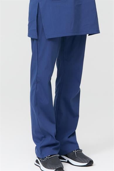 UltraLycra Modest - Likralı Doktor Hemşire Tesettür Tek Alt Forma, Fırtına Mavi