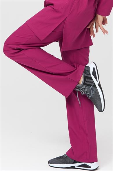 UltraLycra Modest - Likralı Doktor Hemşire Tesettür Tek Alt Forma, Vişne