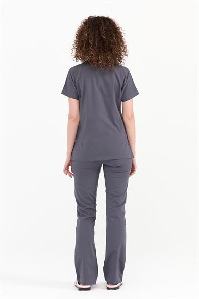 UltraLycra Spaniard - Likralı Doktor Hemşire Forma Takımı (KADIN), Asfalt