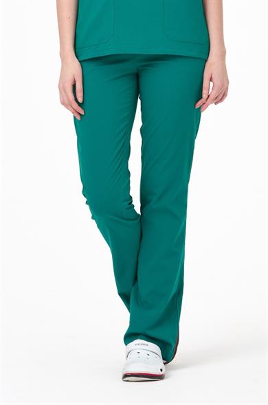 UltraLycra Spaniard - Likralı Doktor Hemşire Tek Alt Forma (KADIN), Cerrahi Yeşil