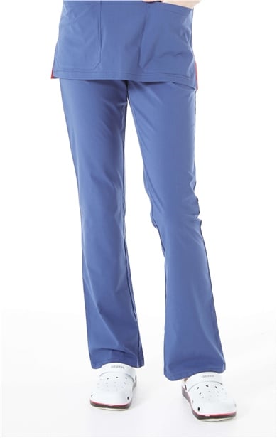 UltraLycra Spaniard - Likralı Doktor Hemşire Scrubs Tek Alt Cerrahi Forma (KADIN), Fırtına Mavi