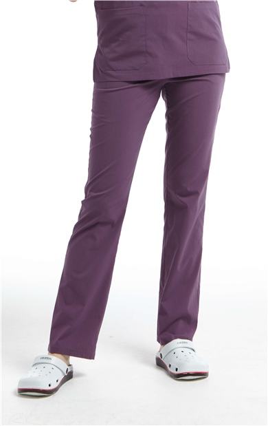 UltraLycra Spaniard - Likralı Doktor Hemşire Scrubs Tek Alt Cerrahi Forma (KADIN), Gül Kurusu