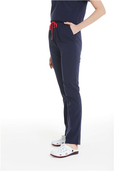 UltraLycra Spaniard - Likralı Doktor Hemşire Tek Alt Forma (KADIN), Lacivert