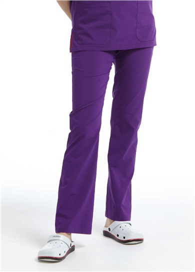 UltraLycra Spaniard - Likralı Doktor Hemşire Tek Alt Forma (KADIN), Mor