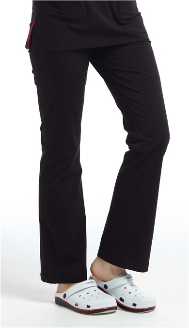 UltraLycra Spaniard - Likralı Doktor Hemşire Tek Alt Forma (KADIN), Siyah