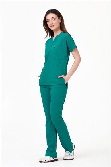 UltraLycra Spaniard - Doktor Hemşire Forma Takımı (KADIN), Cerrahi Yeşil
