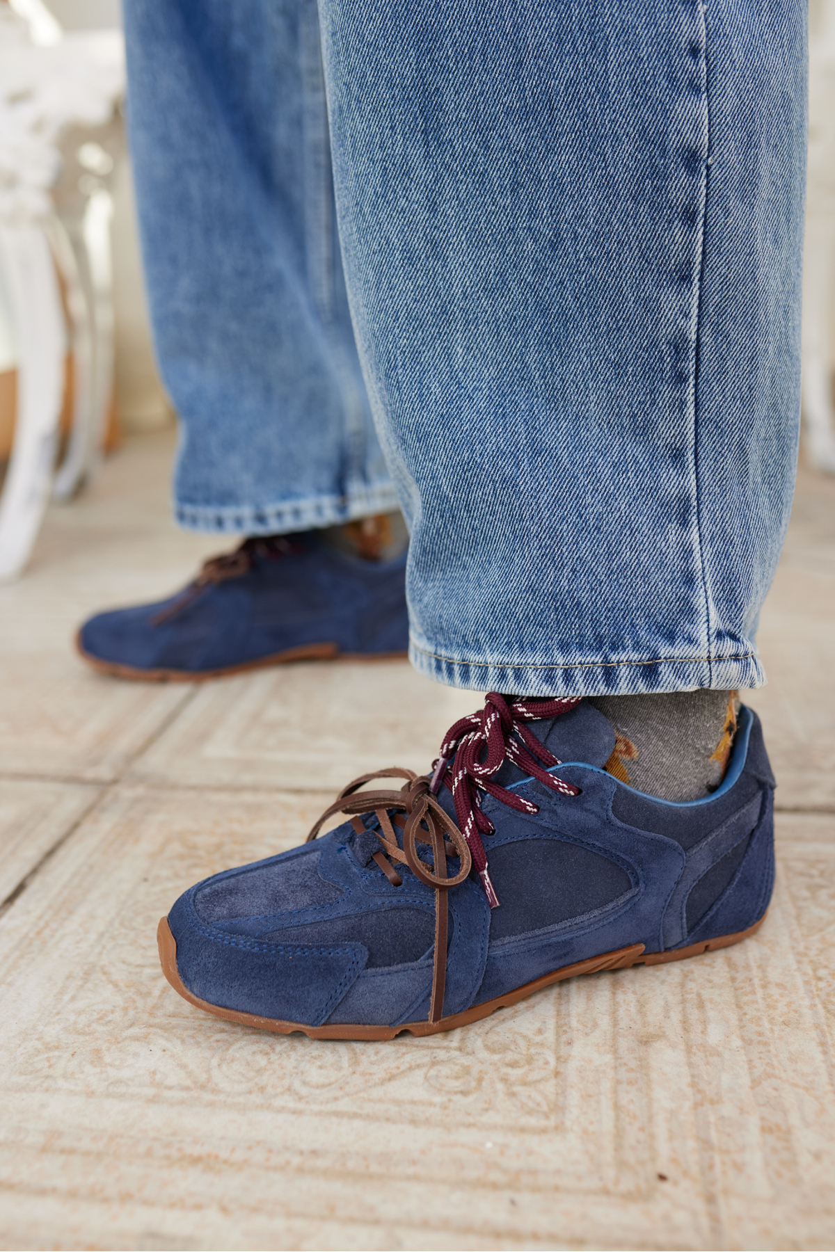 GARCİA KADIN LACİVERT SÜET SNEAKERS