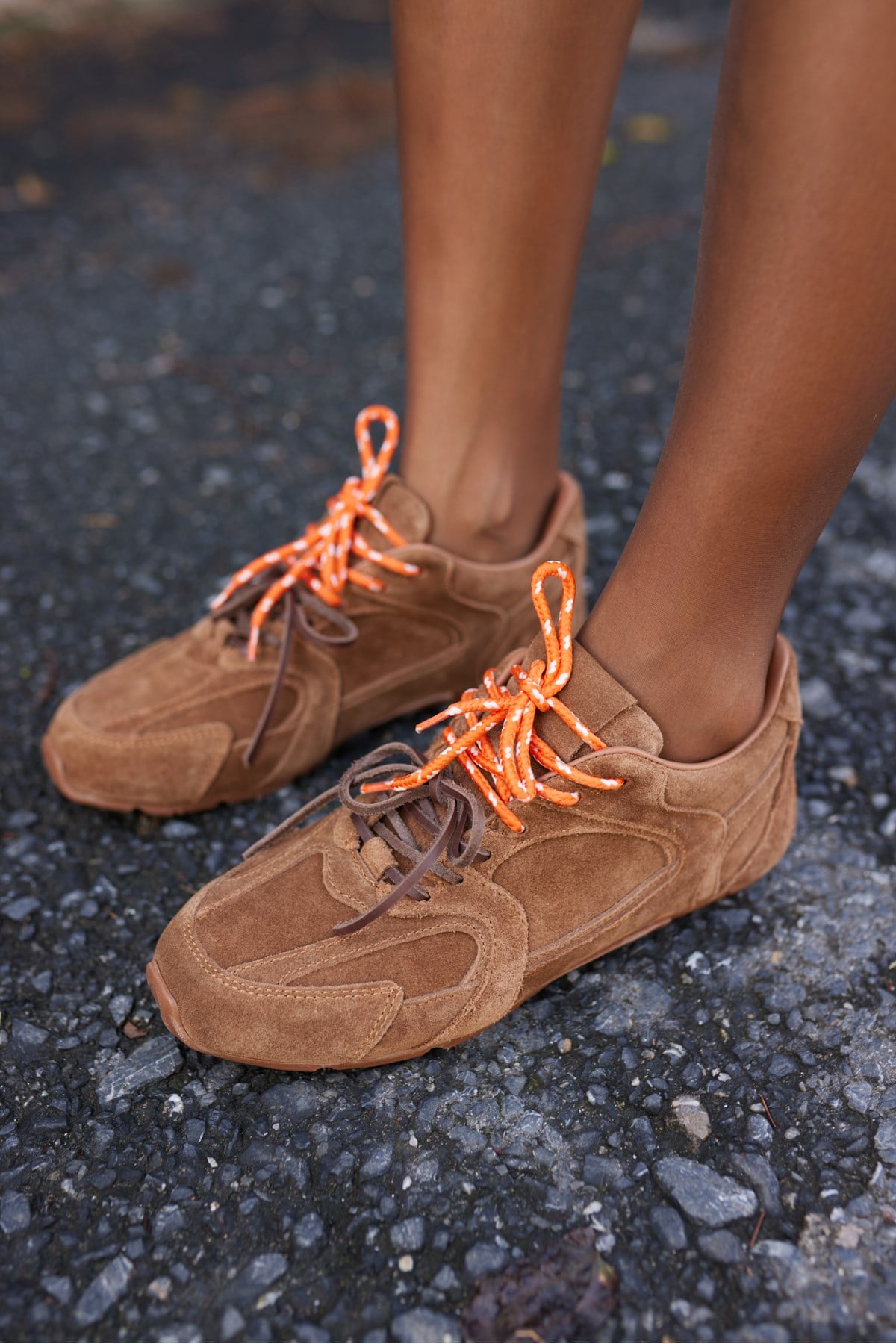 GARCİA KADIN NUDE GERCEK SUET ÇİFT RENK BAGCIK DETAY SNEAKER
