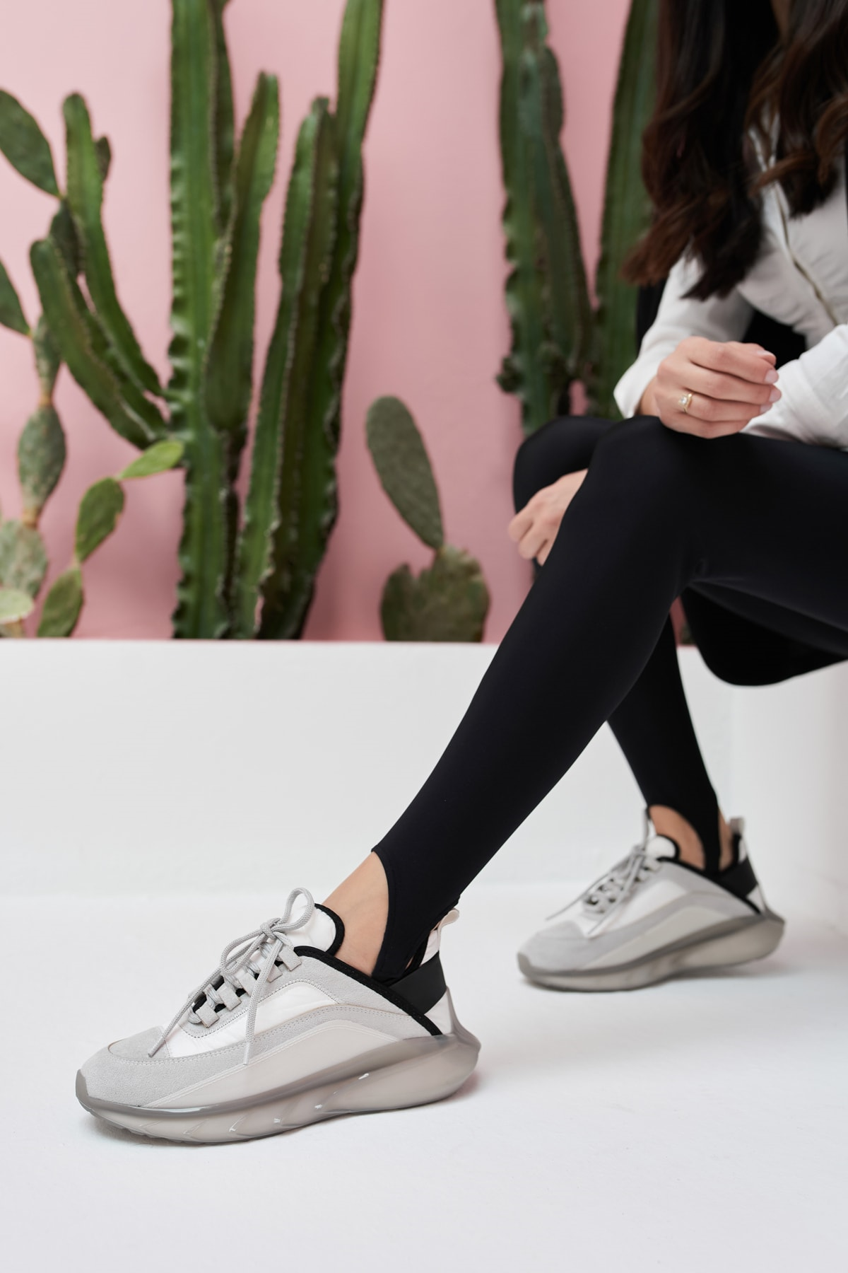 Marla Kadın Gri Suet Airtaban Detay Sneakers