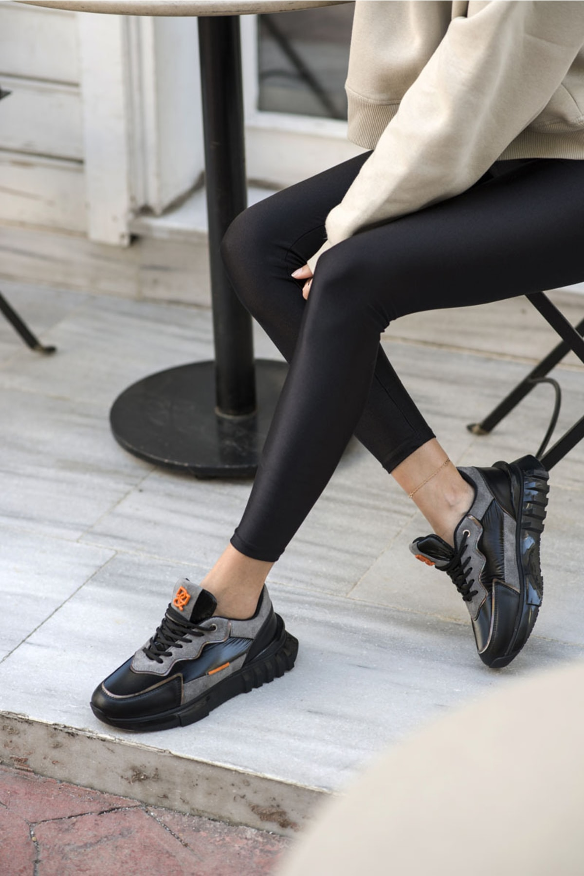 Teresa Kadın Gri Fusya Airtaban Sneaker
