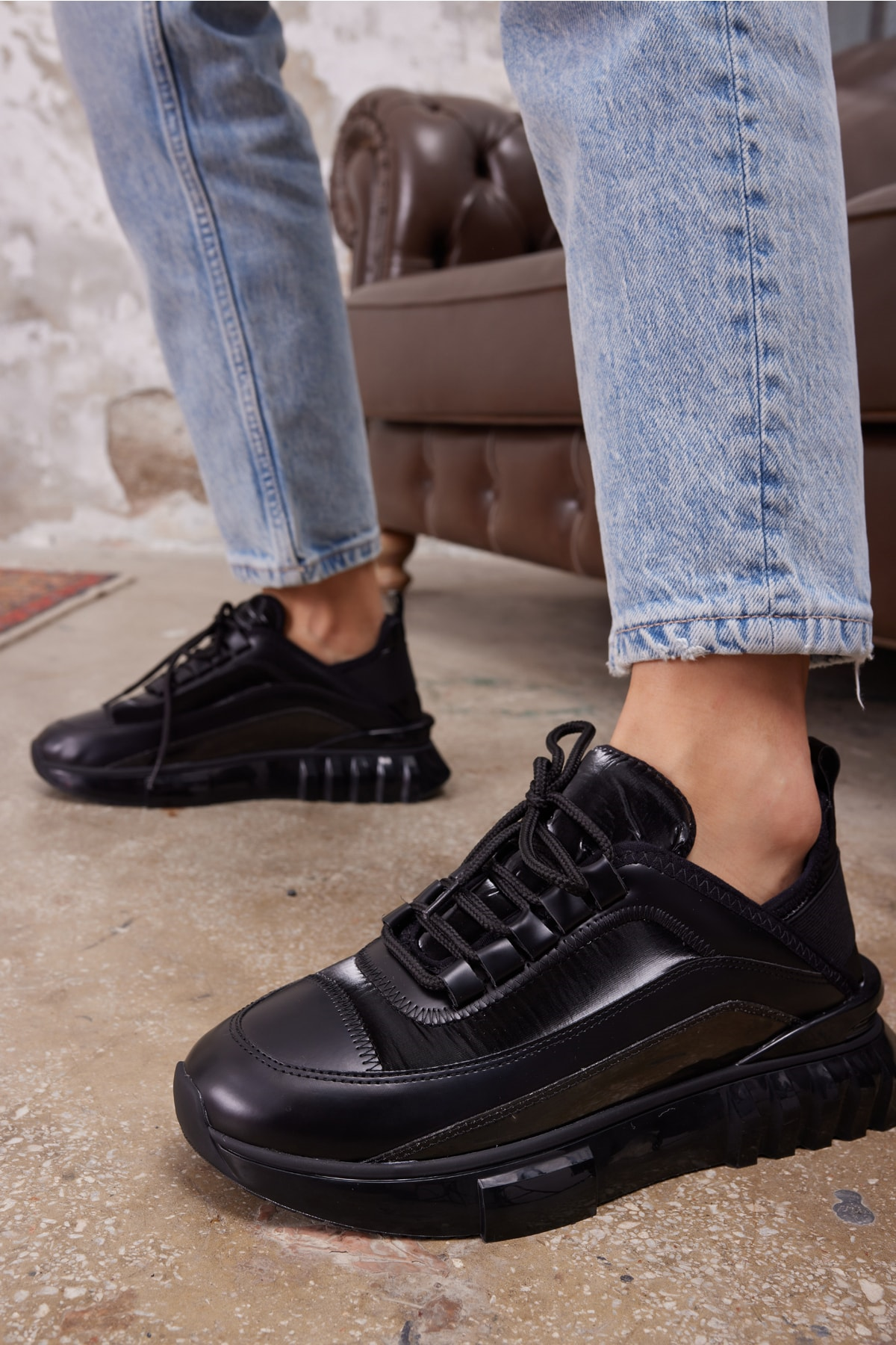 Cayla Kadin Siyah Özel Airtaban Sneaker