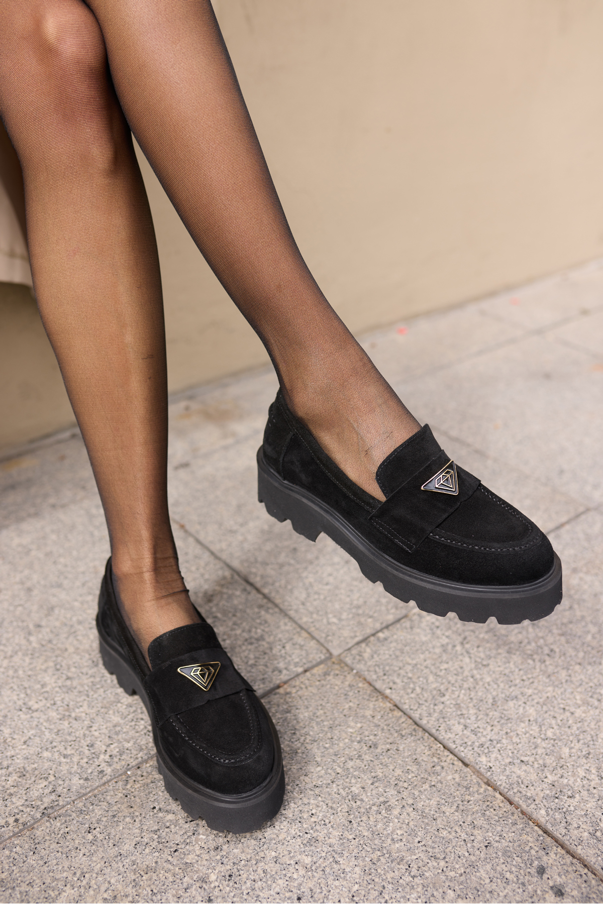 MİRELA KADİN TABA TUTUN GERCEK SUET LOAFER AYAKKABİ