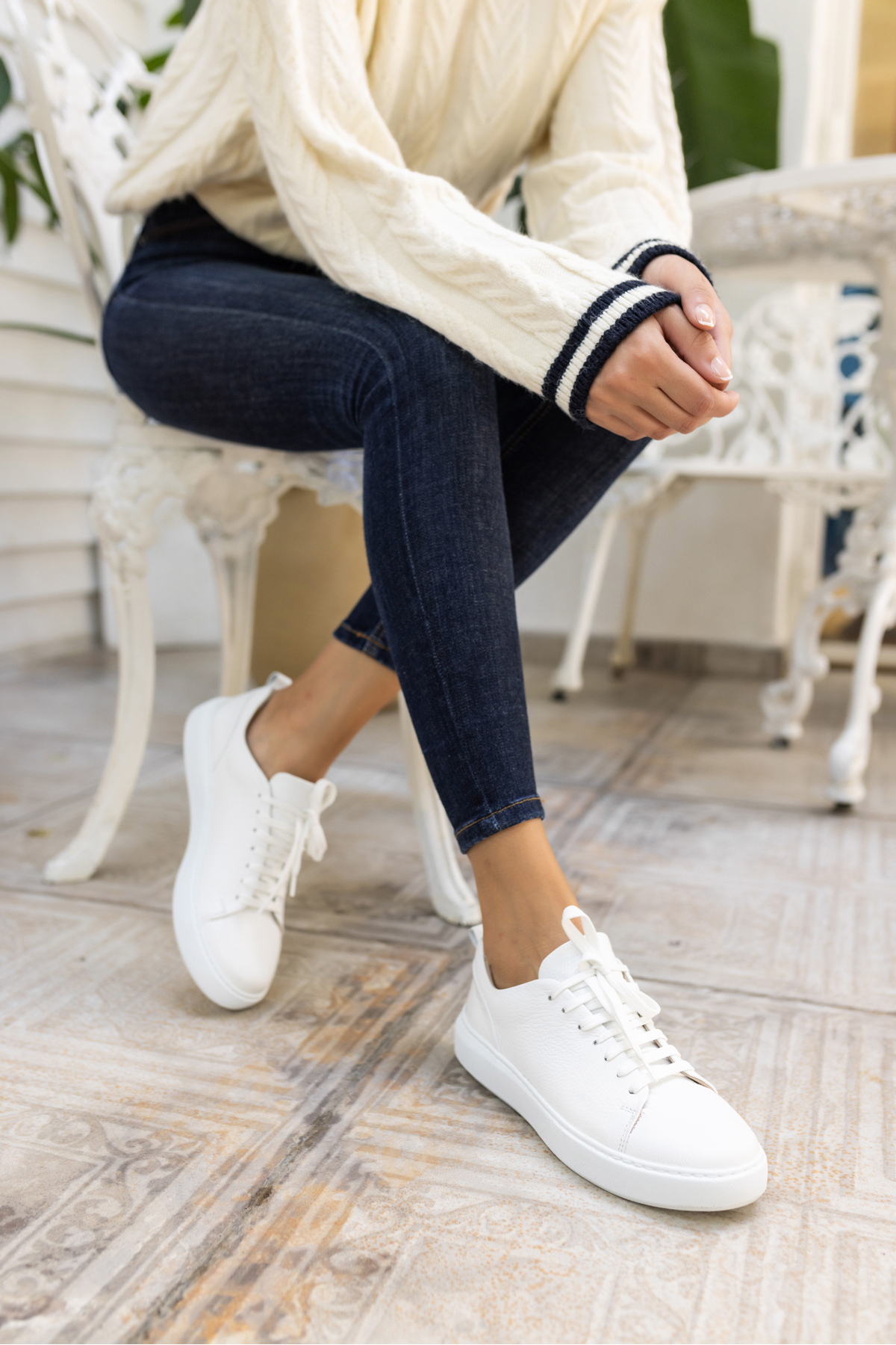 BLAİR KADIN SİYAH GERCEK DERİ SNEAKER